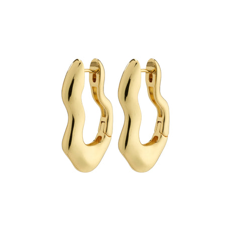 Pilgrim LOULIA wavy earrings gold-plated