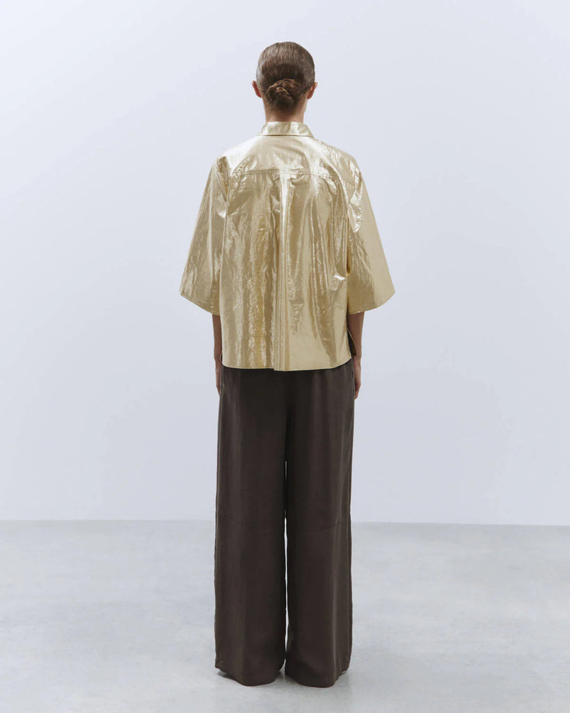 ALYSI Shiny Shirt - Gold