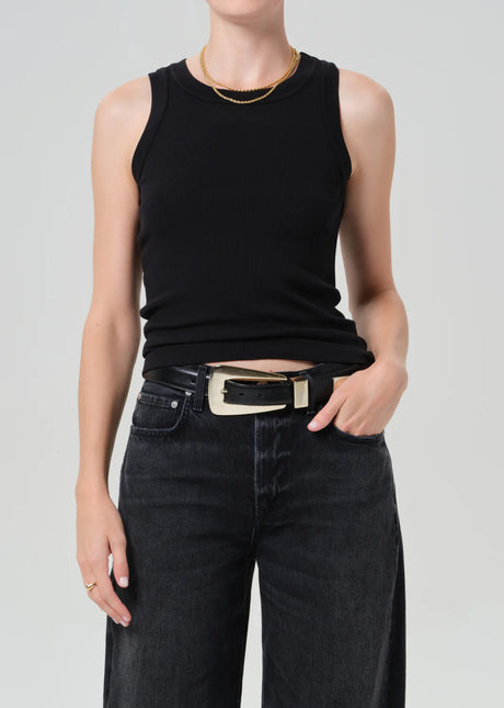 Citizens of Humanity Isabel Rib Tank Top - Black