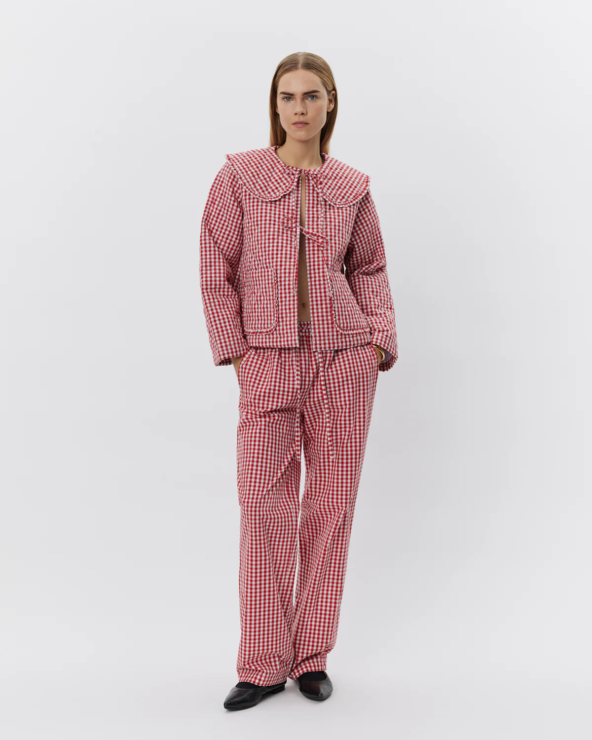 SOFIE SCHNOOR ABIGAILESW TROUSERS - Red