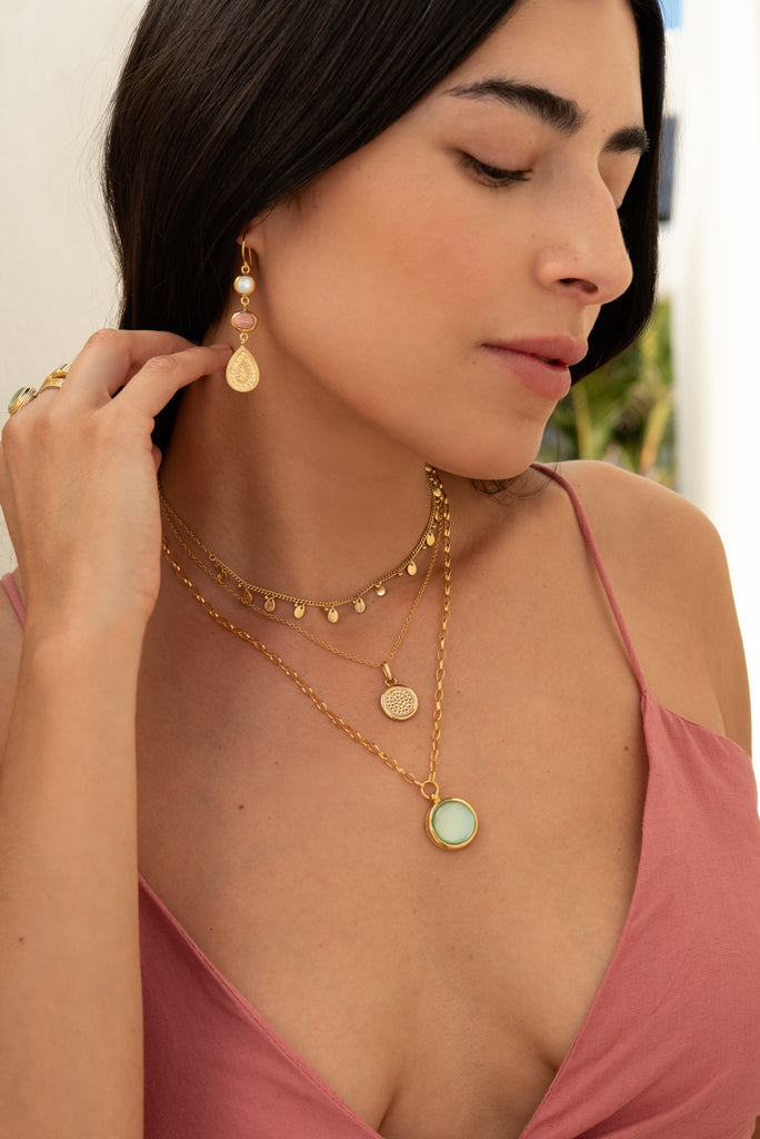 Anna Beck Green Quartz Necklace