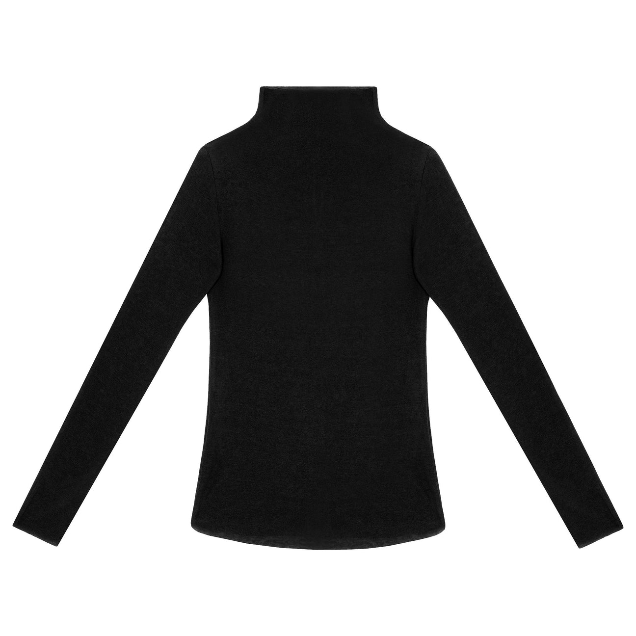 EMIN + PAUL Second Skin Wool Blouse - Black