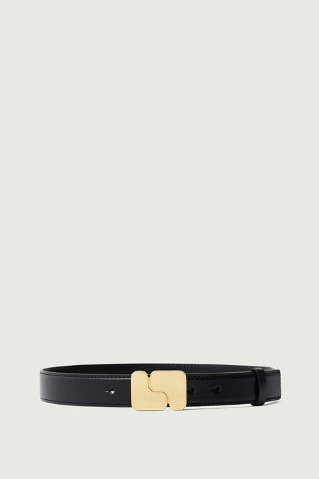 SOEUR NINON Belt - Black Glazed Leather