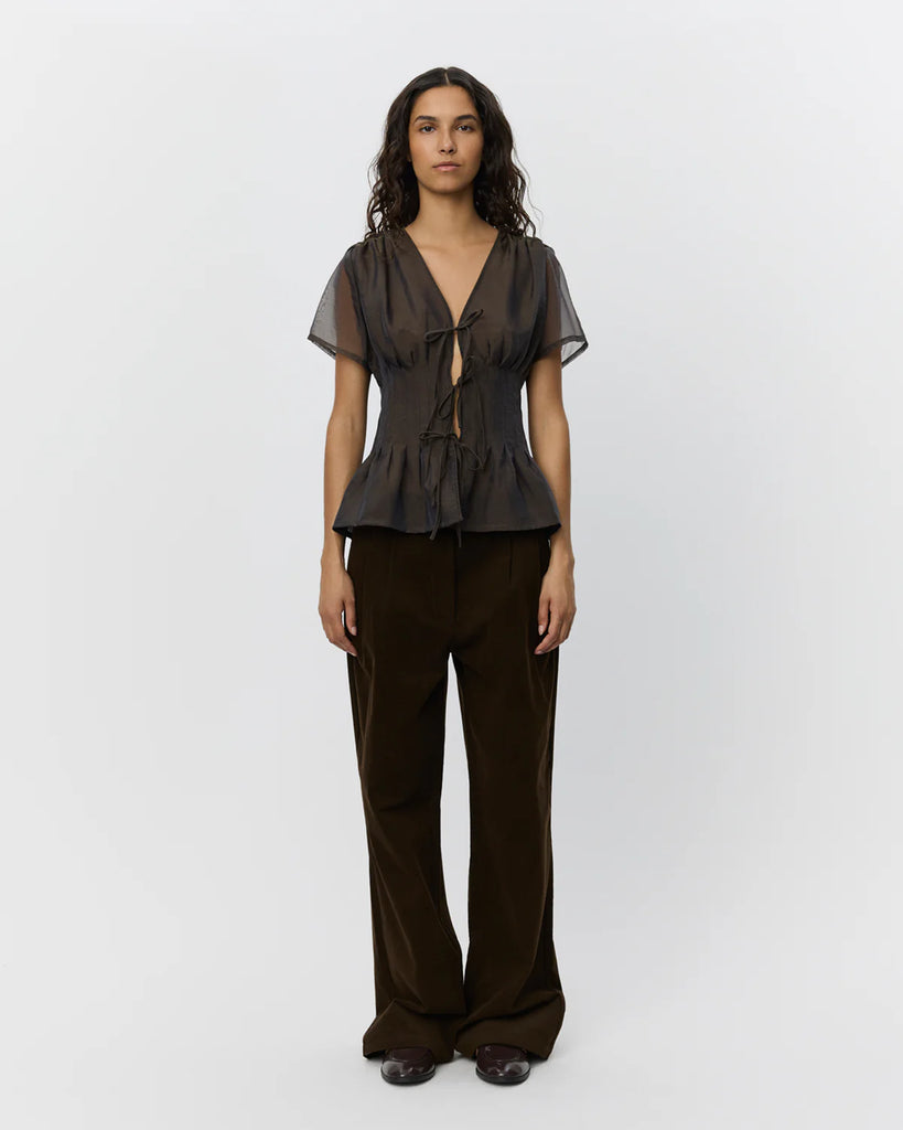 SOFIE SCHNOOR CENIASW SHIRT - Dark Brown