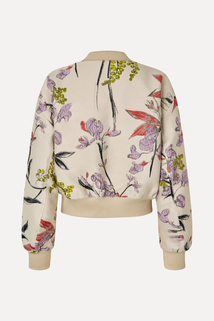 STINE GOYA Cropped Dropped Shoulder Bomber - Spring Mimosa