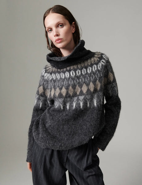 DAY Birger et Mikkelsen Reidar Cozy Days Pullover - Charcoal