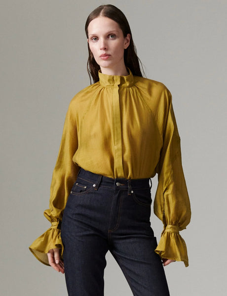 DAY Birger et Mikkelsen DAYWayo Shirt - Linen Tento Ecru Olive