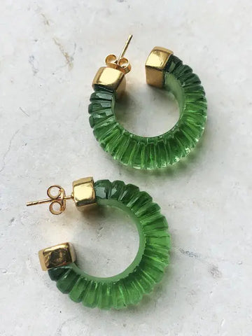 Shyla Esme Earrings - Soft Green