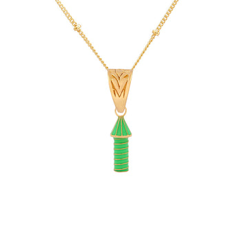 Après Youth Rocket Charm Necklace - Green