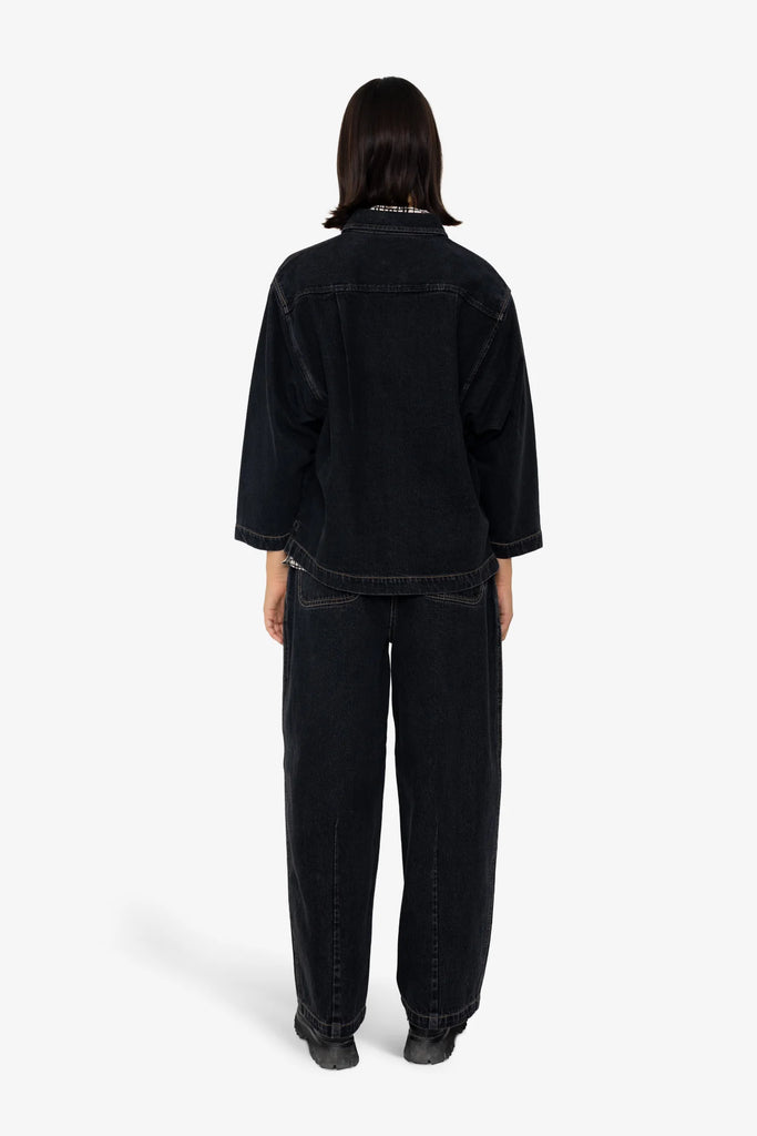 Folk Archive Shirt - Washed Black Denim