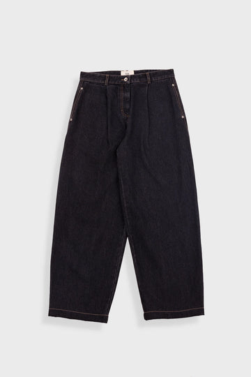 Folk Baggy Trousers - Washed Black Denim