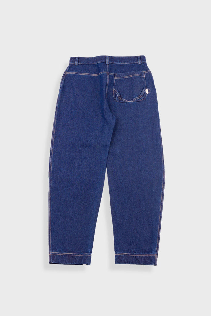 Folk Barrel Pants - Indigo Denim