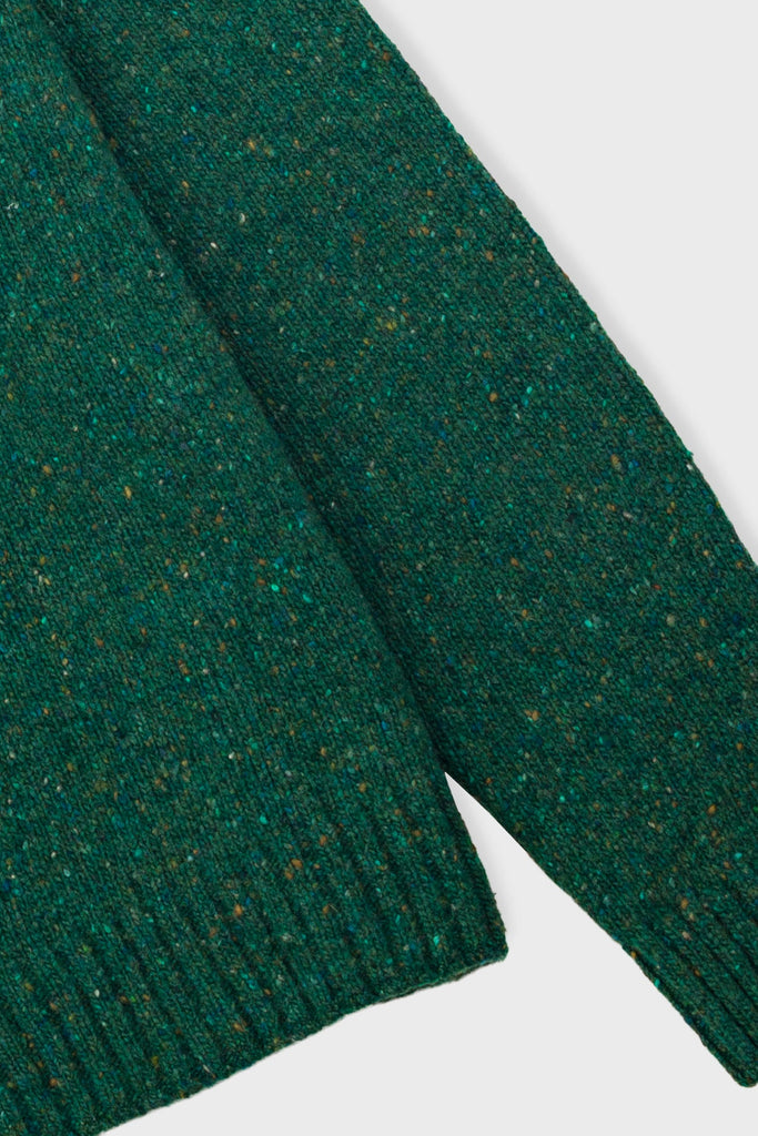 Folk Chain Crew Jumper - Phthalo Green