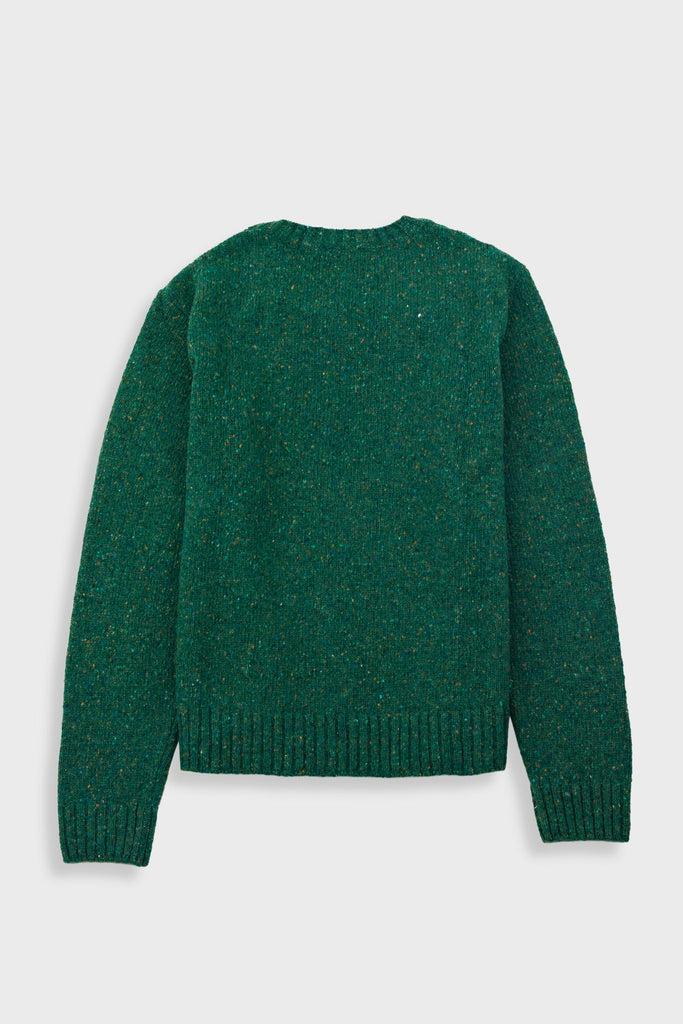 Folk Chain Crew Jumper - Phthalo Green