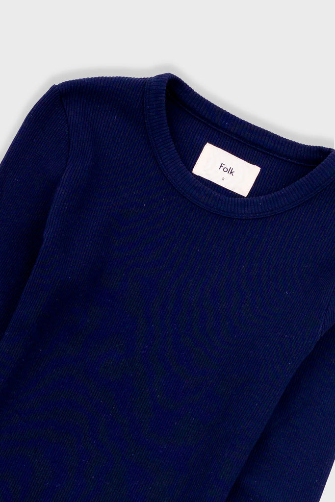 Folk LS Fitted T-shirt - Ink