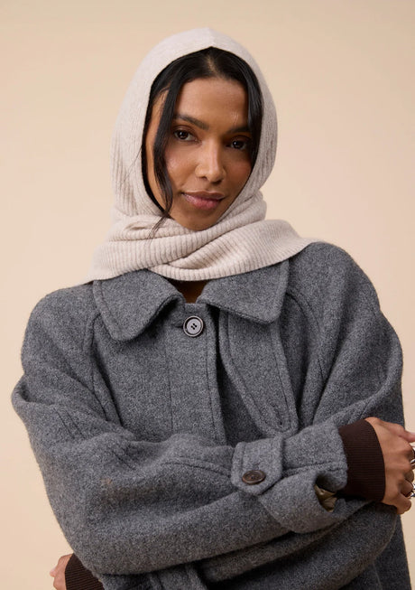 TBCo Merino Wool Hood in Oatmeal