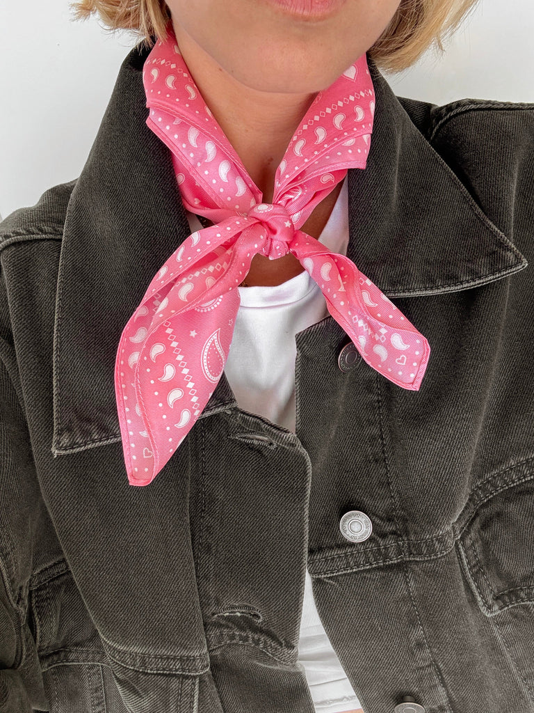 lescarf PAISLEY SCARF 2 | PINK | 50cm