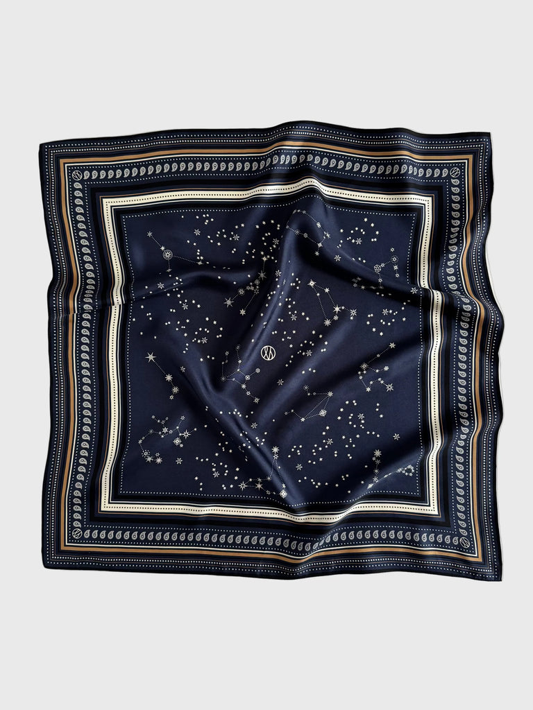 lescarf ZODIAC | NAVY | 65cm