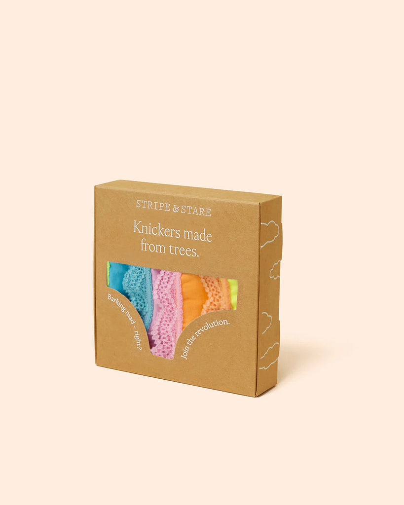 STRIPE & STARE - The Original Knicker Four Pack - Neon Candy