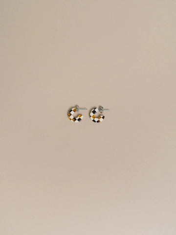 NAT + NOOR Mali Hoops - Checkered