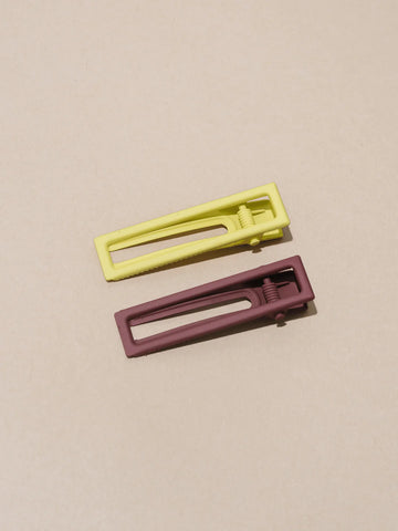 NAT + NOOR Lu Lu Hair Clips - Mint Chocolate
