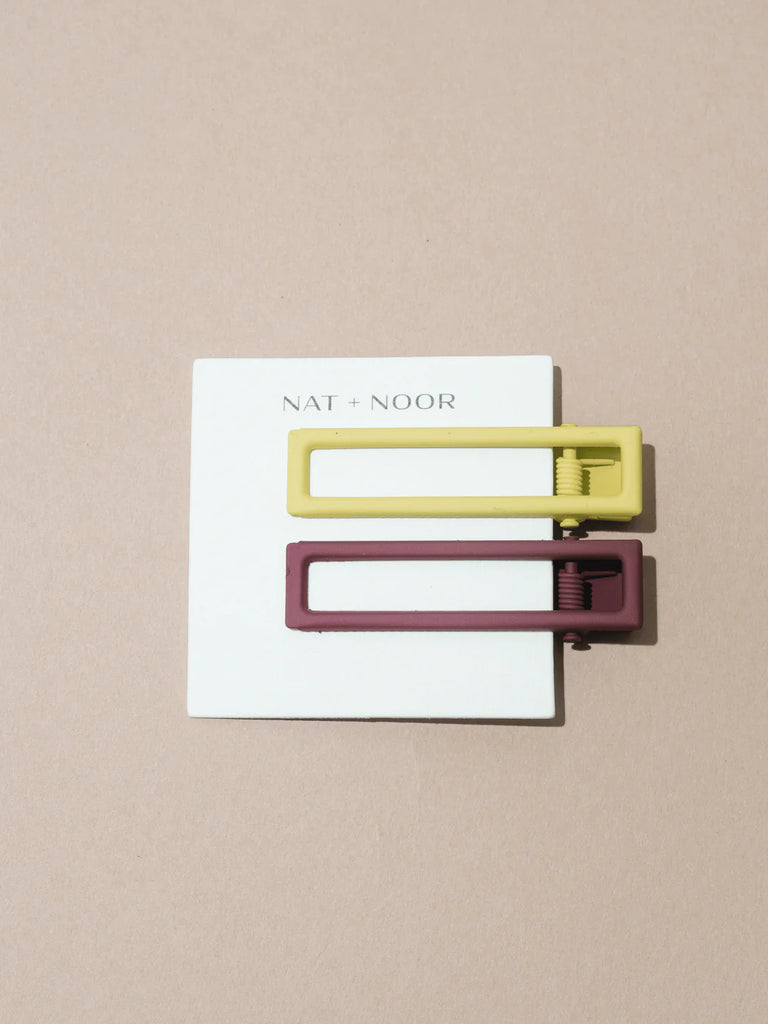 NAT + NOOR Lu Lu Hair Clips - Mint Chocolate