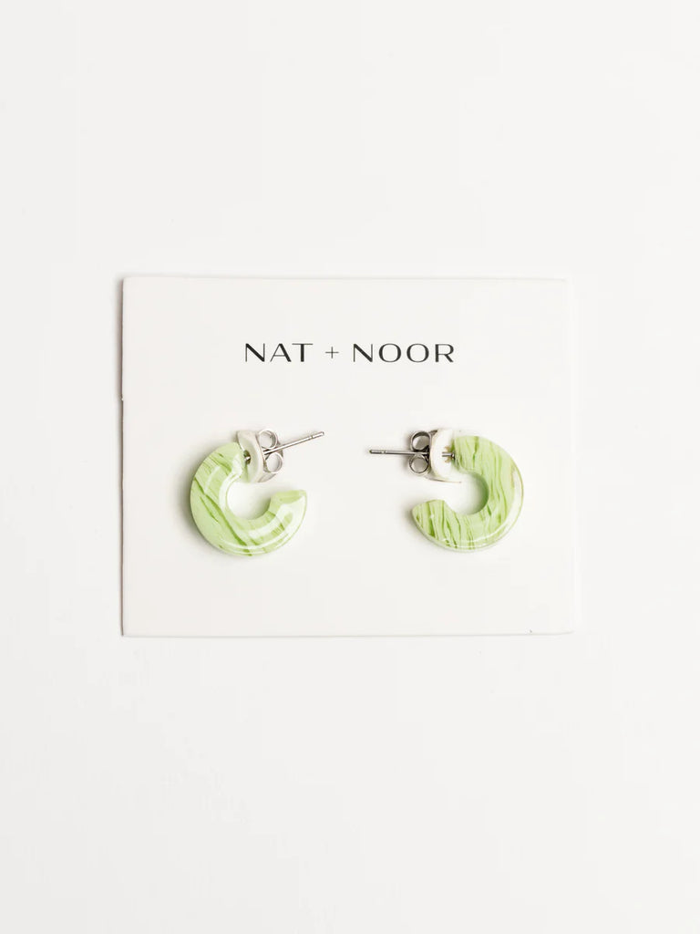 NAT + NOOR Mali Hoops - Tiger Green