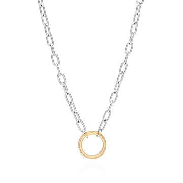 Anna Beck Open Chain Necklace - Gold & Silver