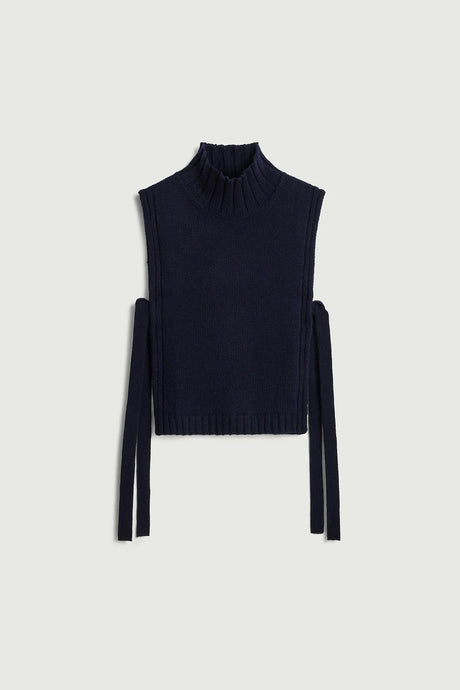 SOEUR OR Wool Pullover  - Navy