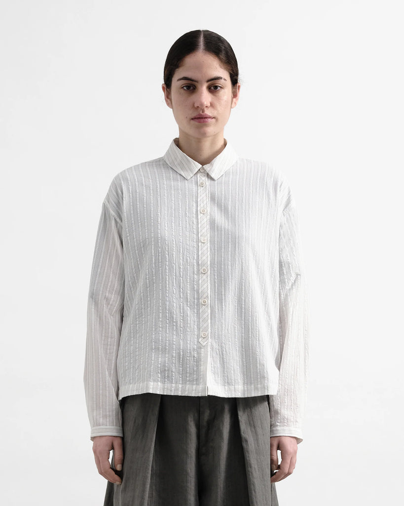 YMC Marianne Shirt - Natural Stripe