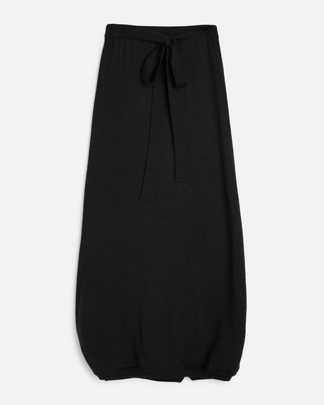 YMC Georgette Knit Skirt - Black