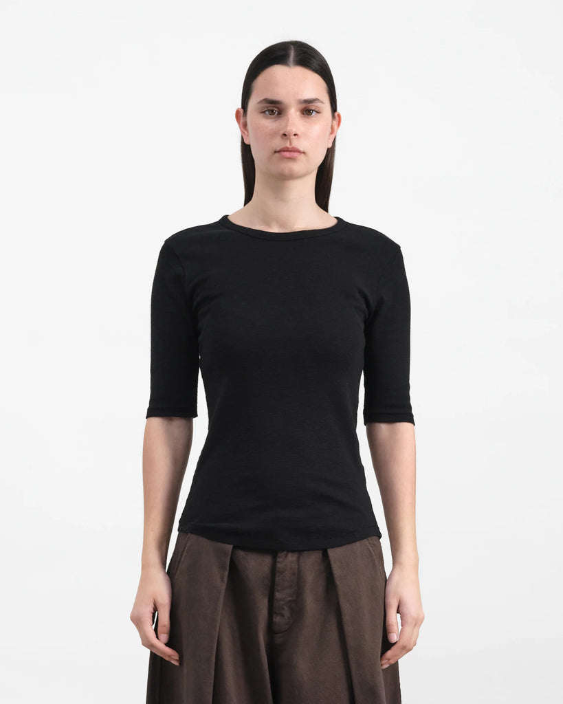 YMC Charlotte Short Sleeved Top - Black