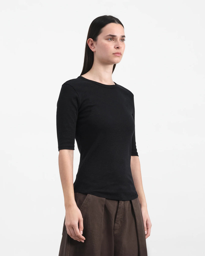 YMC Charlotte Short Sleeved Top - Black