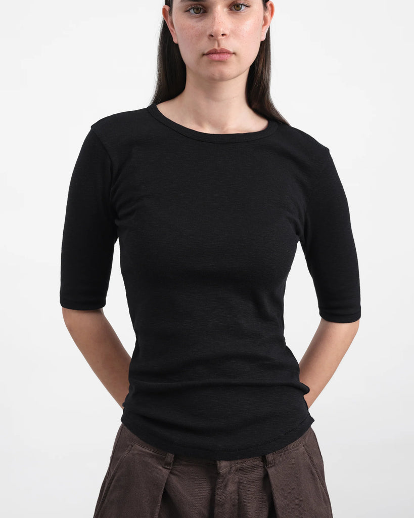 YMC Charlotte Short Sleeved Top - Black