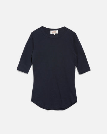 YMC Charlotte Short Sleeved Top - Navy