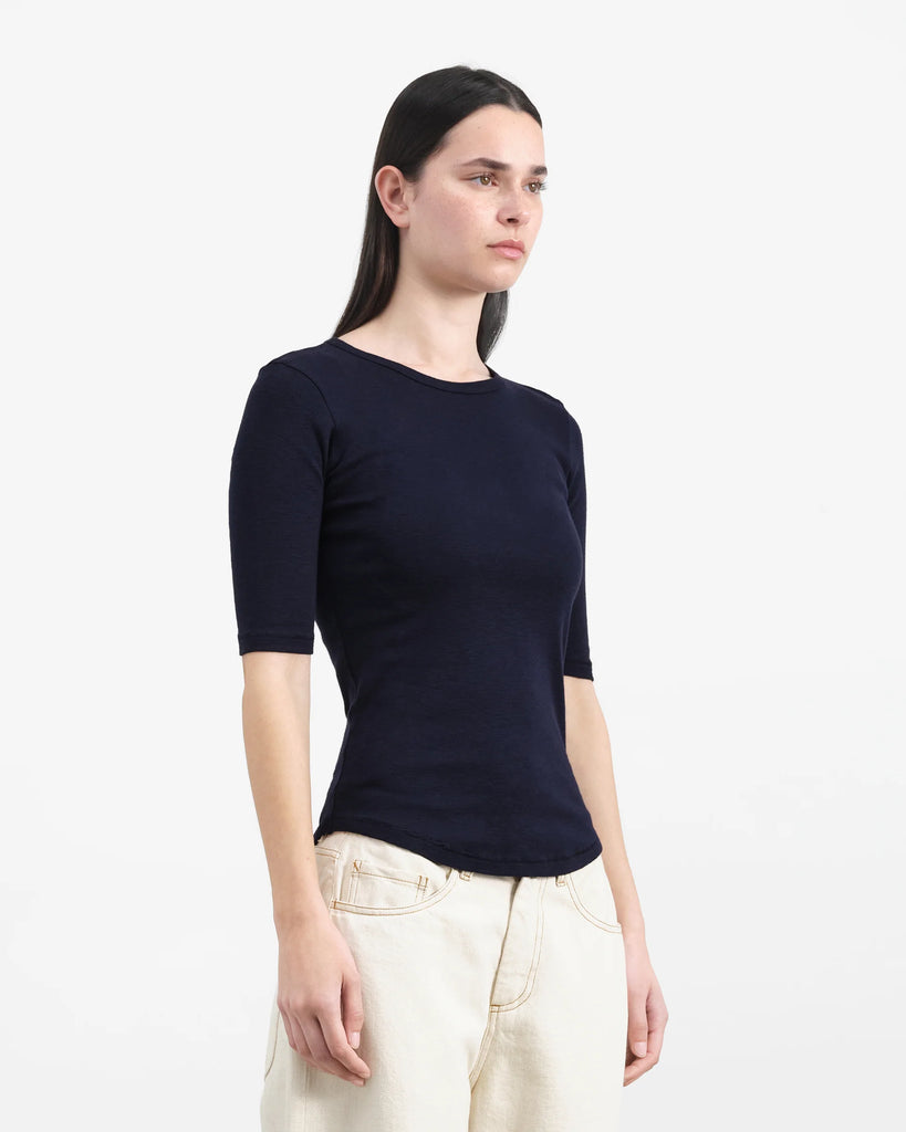 YMC Charlotte Short Sleeved Top - Navy