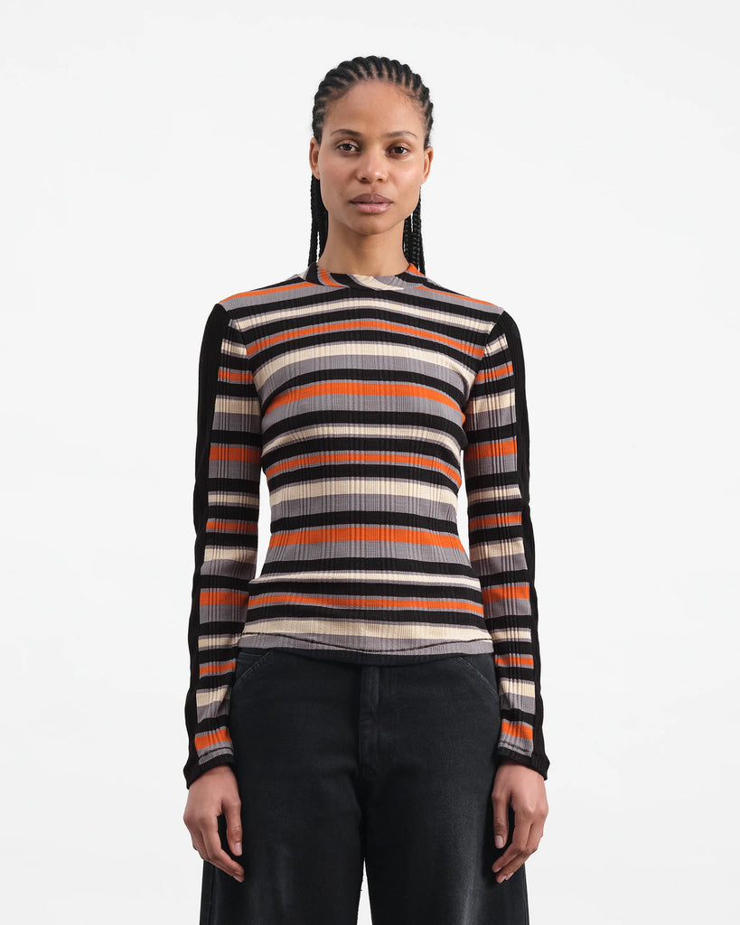 YMC High Rains Top - Multi Orange