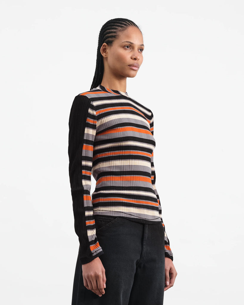 YMC High Rains Top - Multi Orange