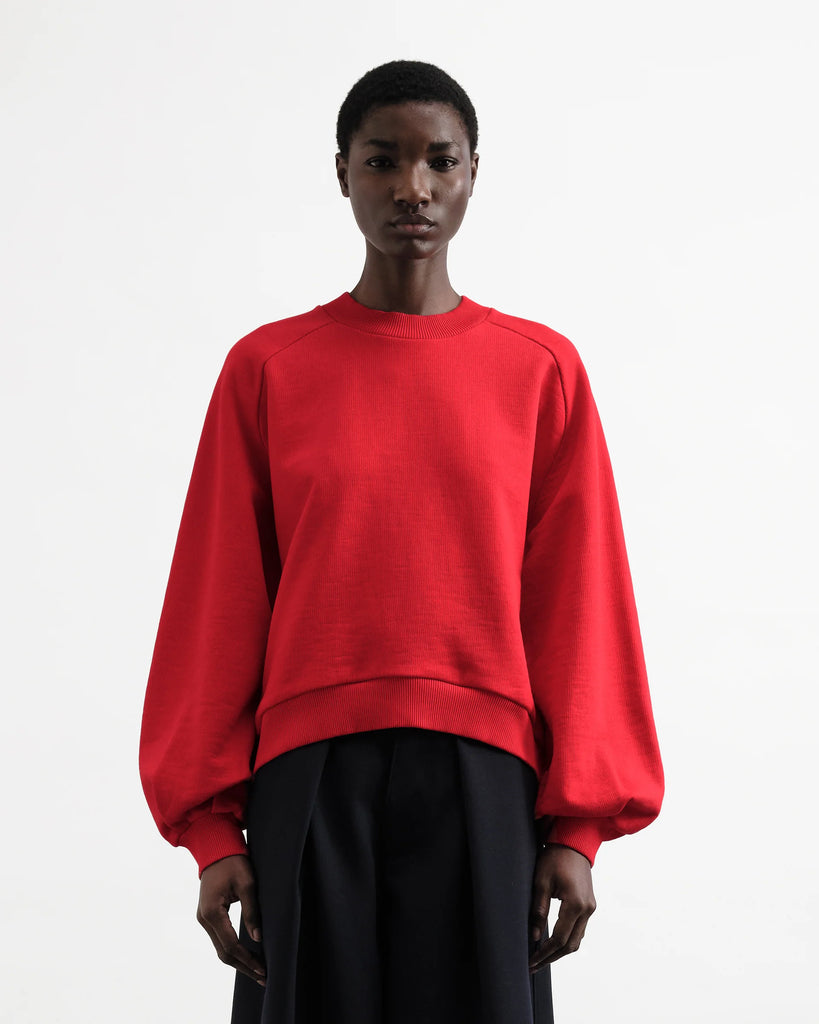 YMC Bellow Sleeve Sweatshirt - Red