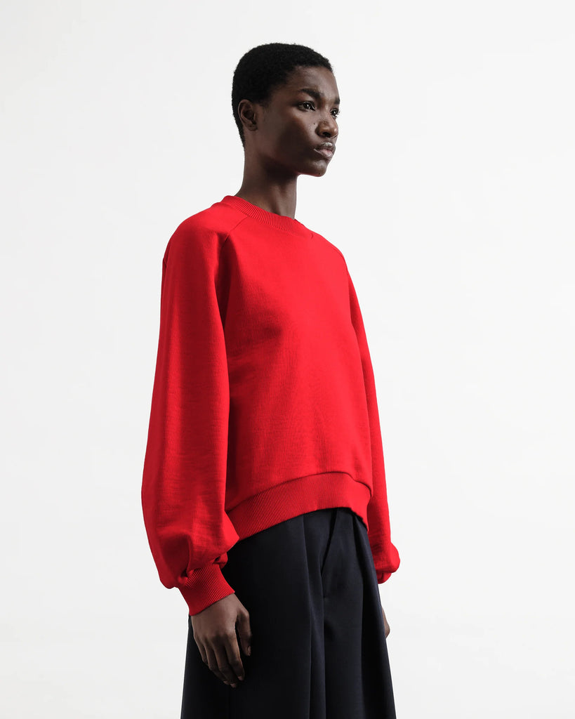 YMC Bellow Sleeve Sweatshirt - Red