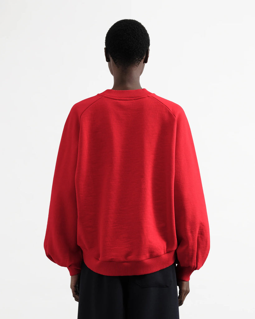 YMC Bellow Sleeve Sweatshirt - Red