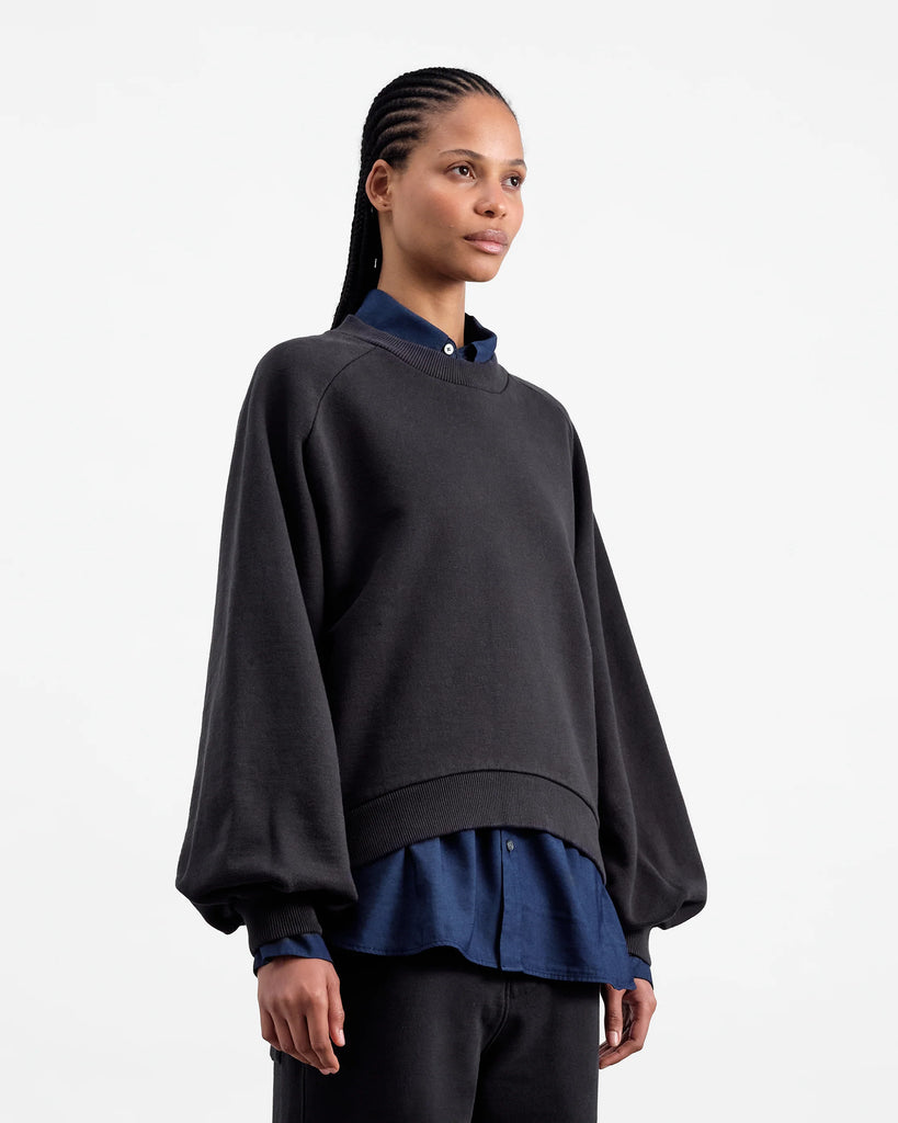 YMC Bellow Sleeve Sweatshirt - Black