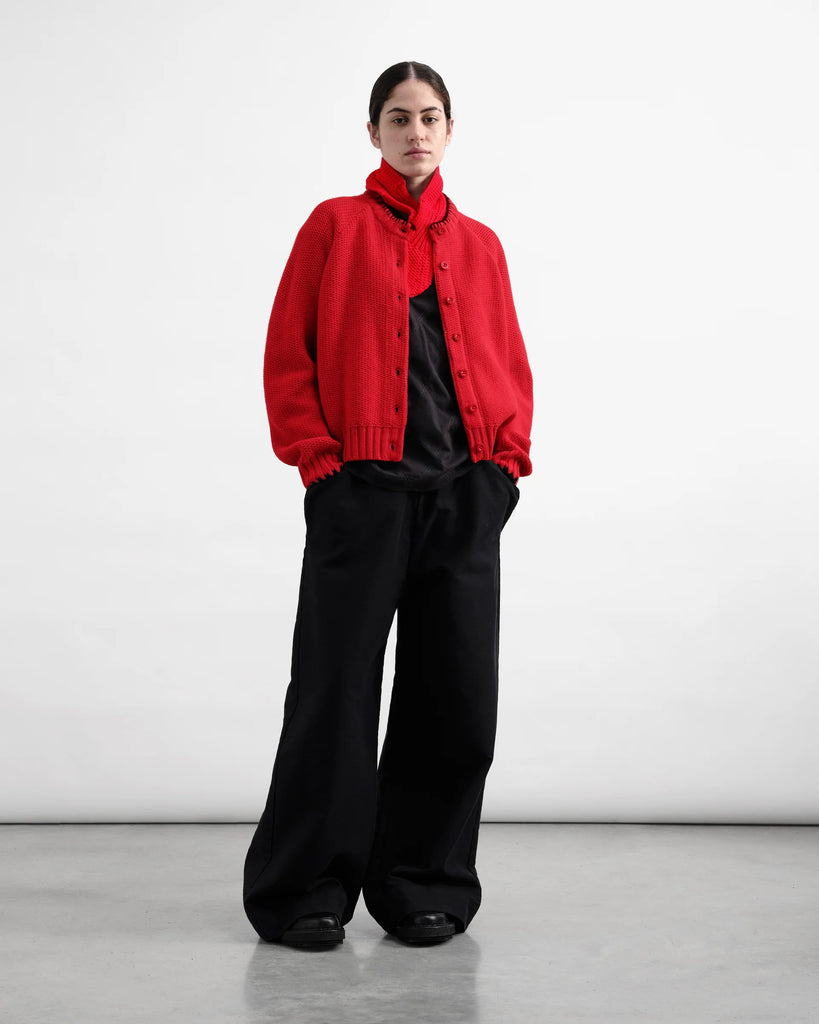 YMC Lotus Cardigan - Red
