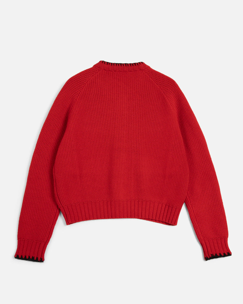 YMC Lotus Cardigan - Red