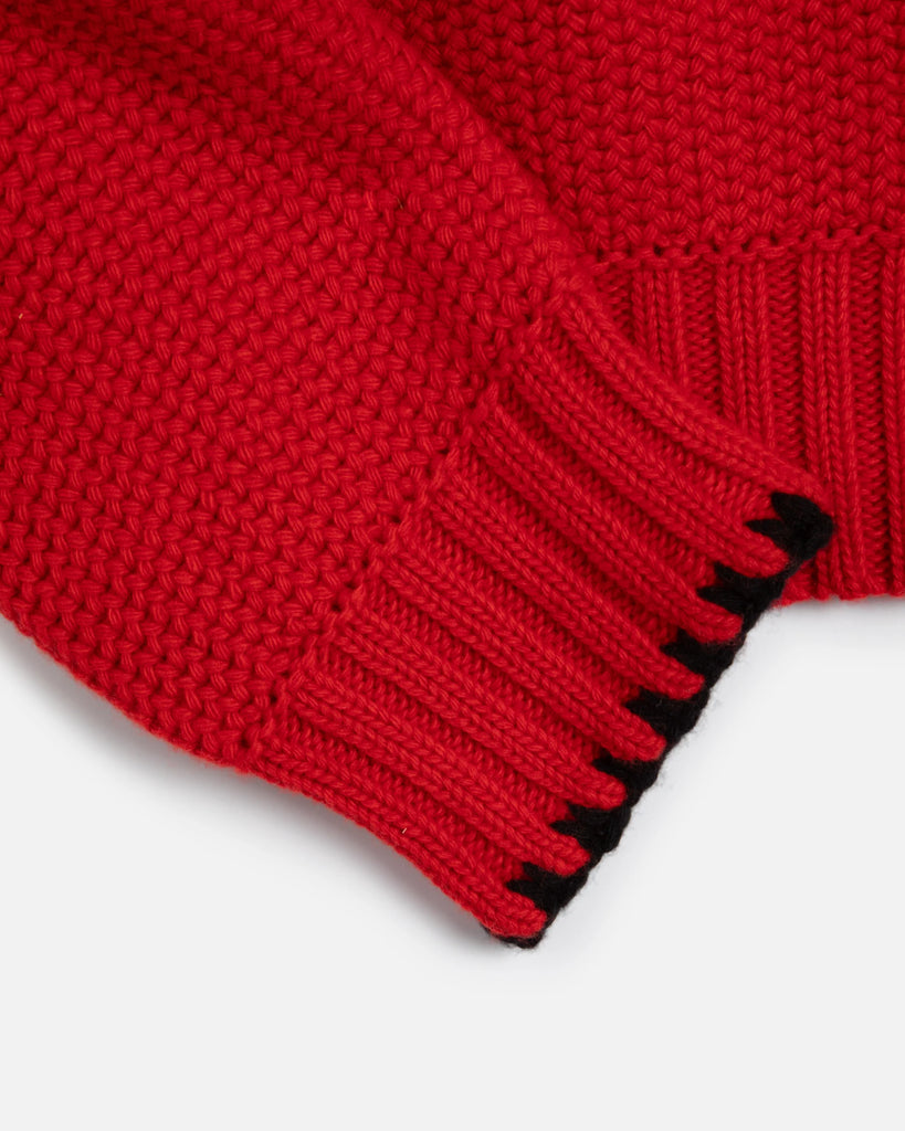 YMC Lotus Cardigan - Red