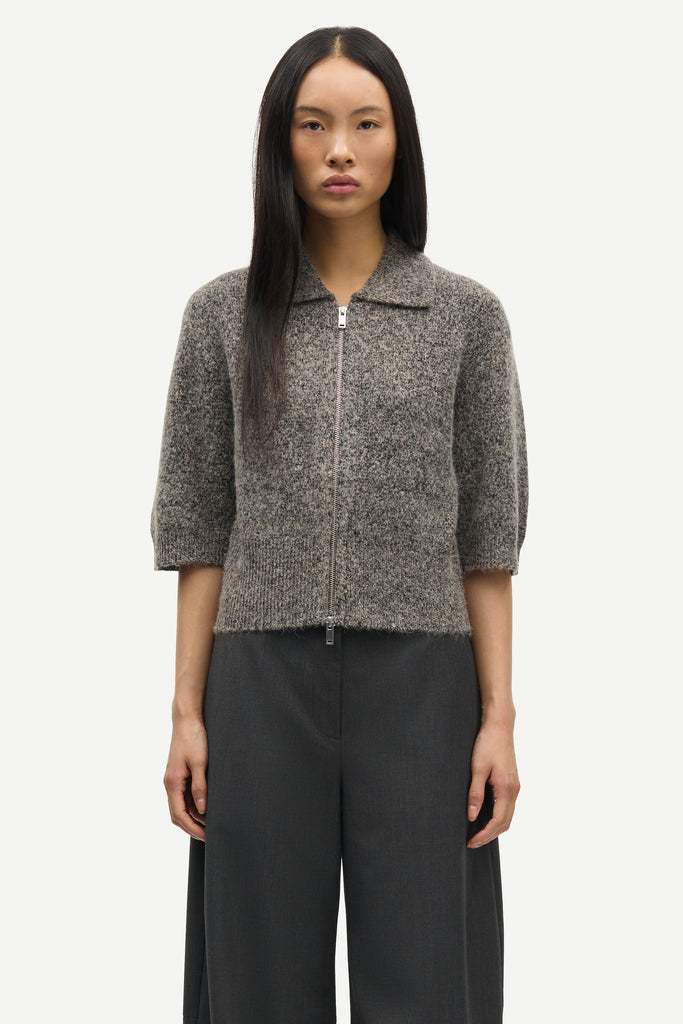 SAMSØE SAMSØE Sakelsie SS Cardigan - Fossil Melange