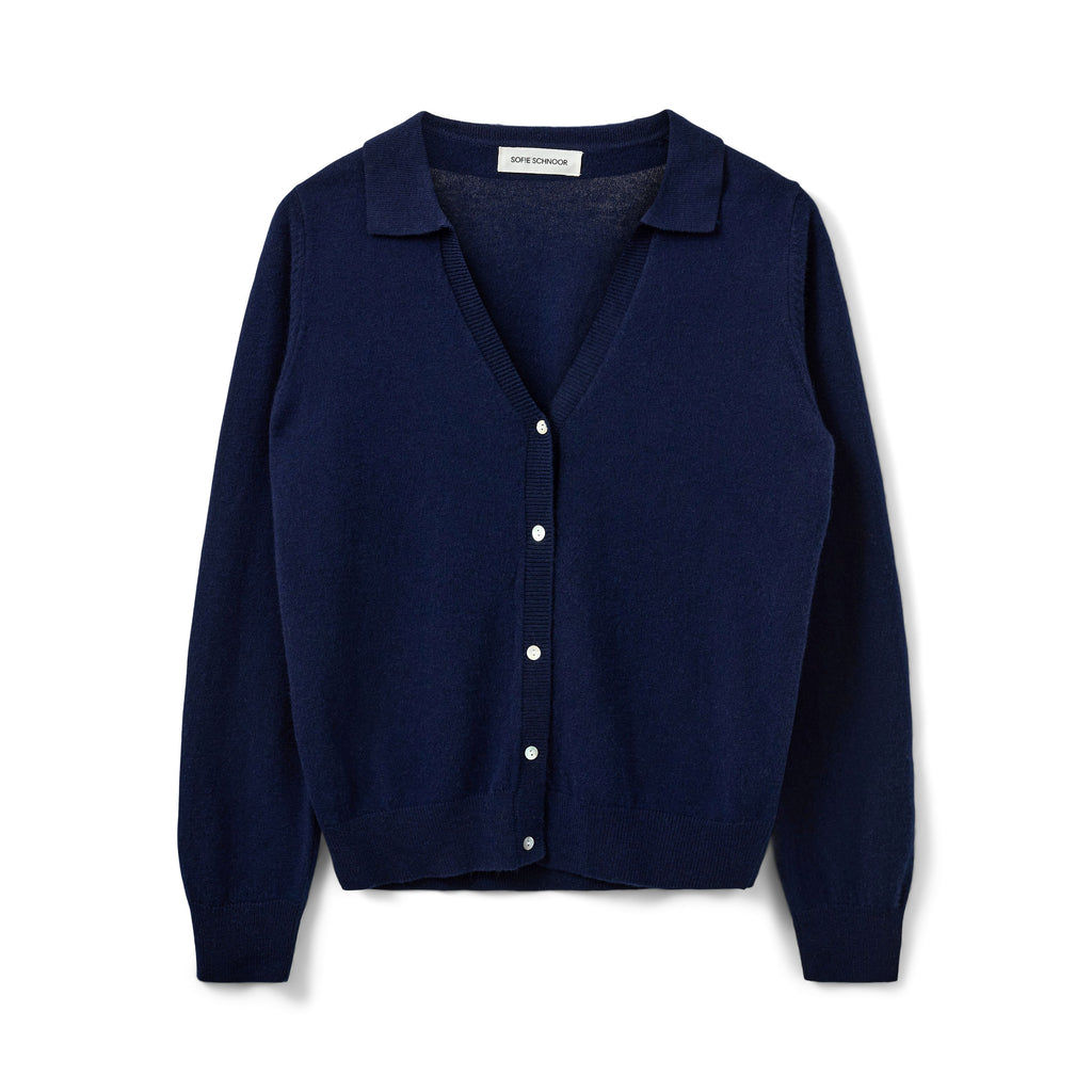 SOFIE SCHNOOR SKYLARSW CARDIGAN - Navy