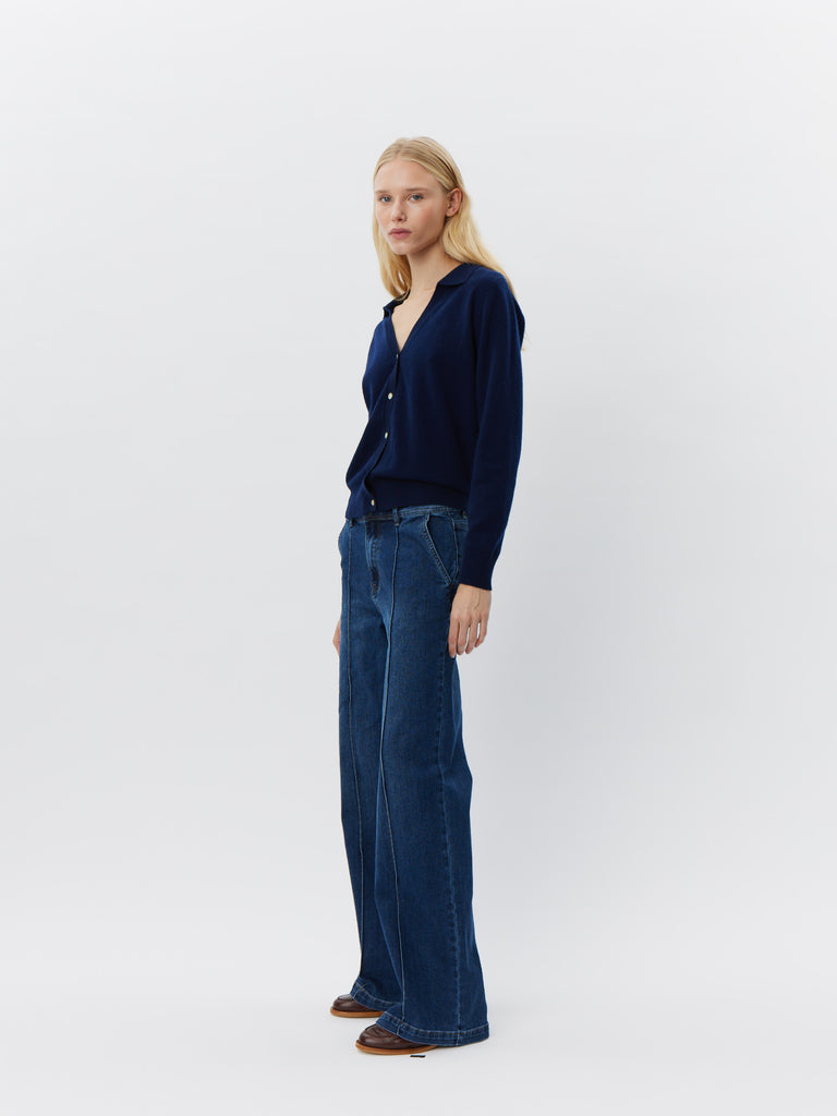 SOFIE SCHNOOR SKYLARSW CARDIGAN - Navy