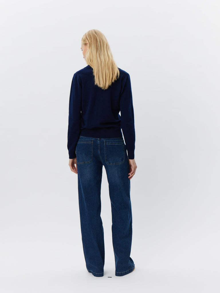 SOFIE SCHNOOR SKYLARSW CARDIGAN - Navy