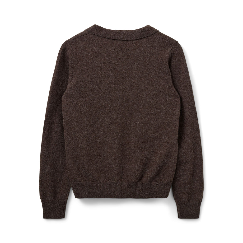 SOFIE SCHNOOR SKYLARSW CARDIGAN - Brown Fudge